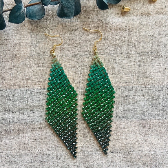 Big sparkly gradient earrings - Picture 2 of 4